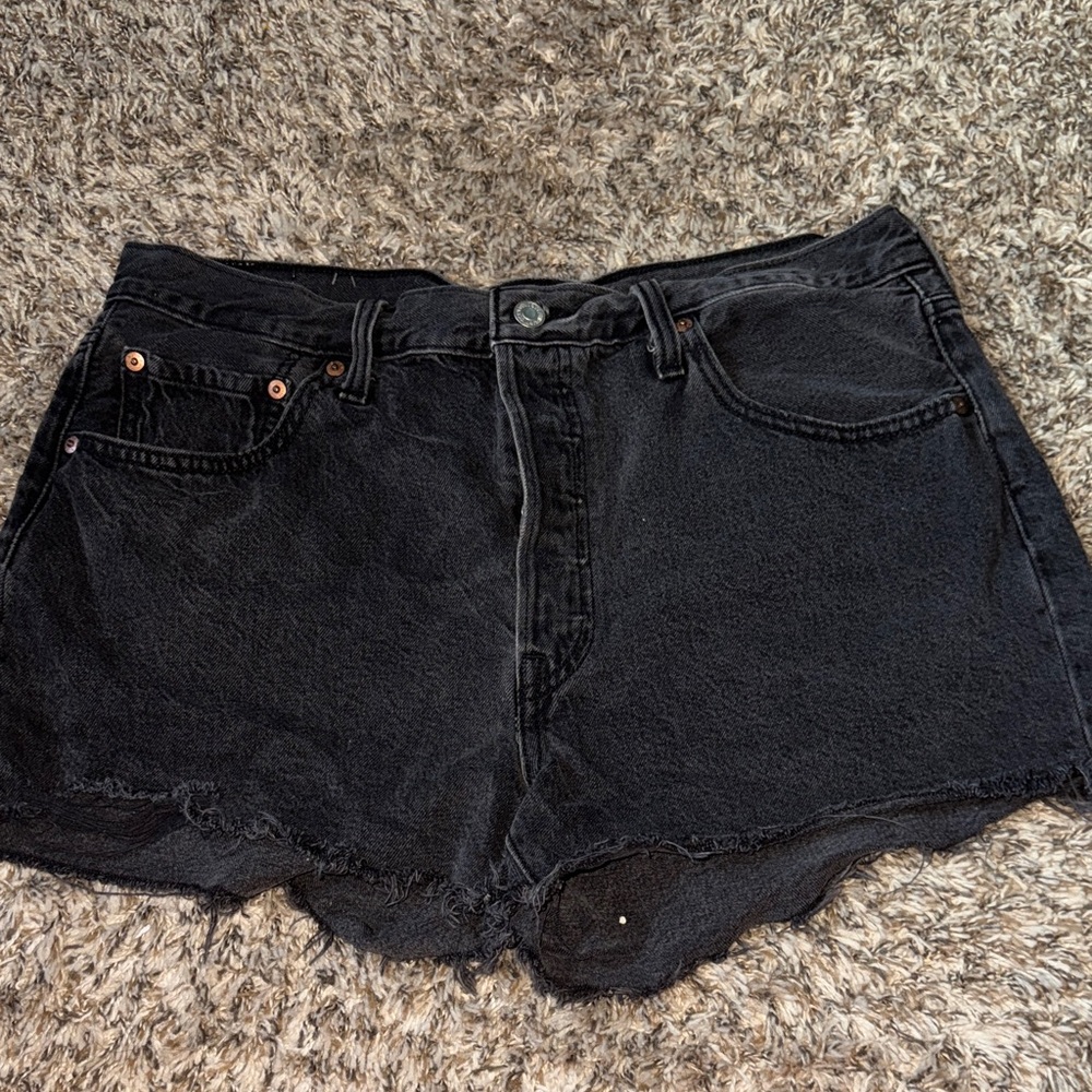 Levi Black Denim Women's Shorts